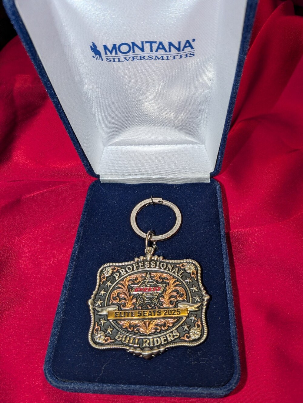 Montana Silversmiths Keychain Professional Bull Riders” Elite Seats 2025”